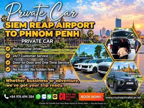 Siem Reap Airport to Phnom Penh Private Car Transfer